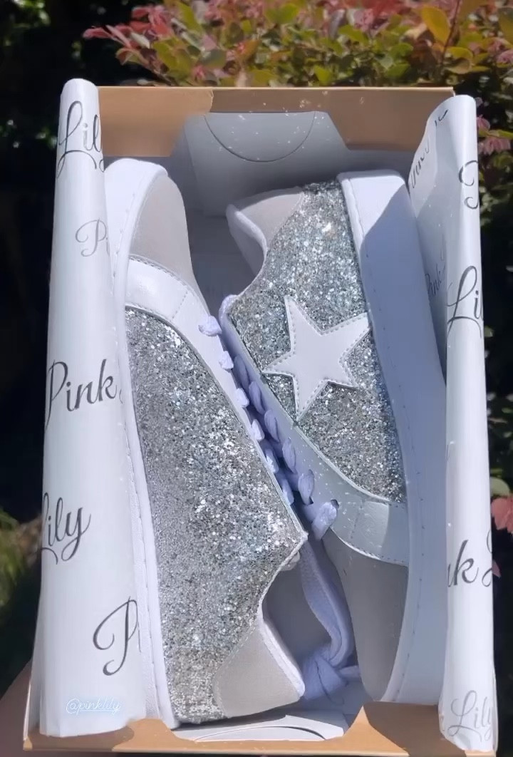 Marley Silver Sparkle Star Sneakers FINAL SALE