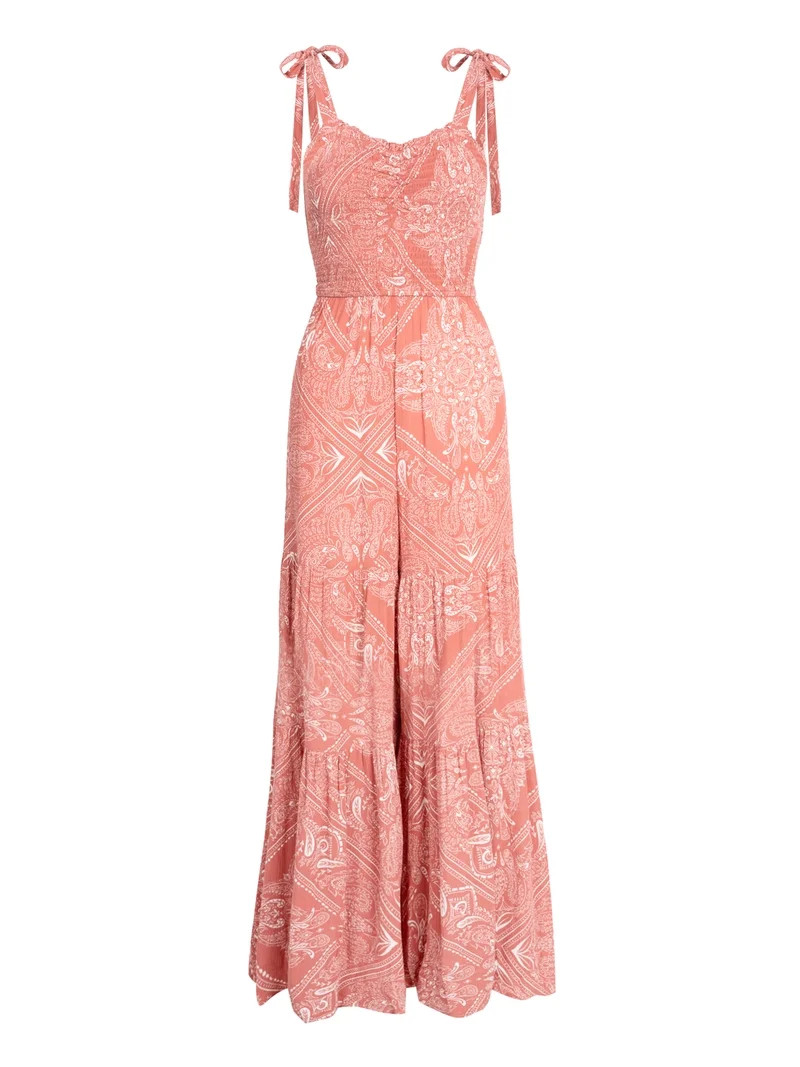 Jessica Simpson Women's Jolie Tiered Jumpsuit, Sizes XS-XXL - Walmart.com | Walmart (US)