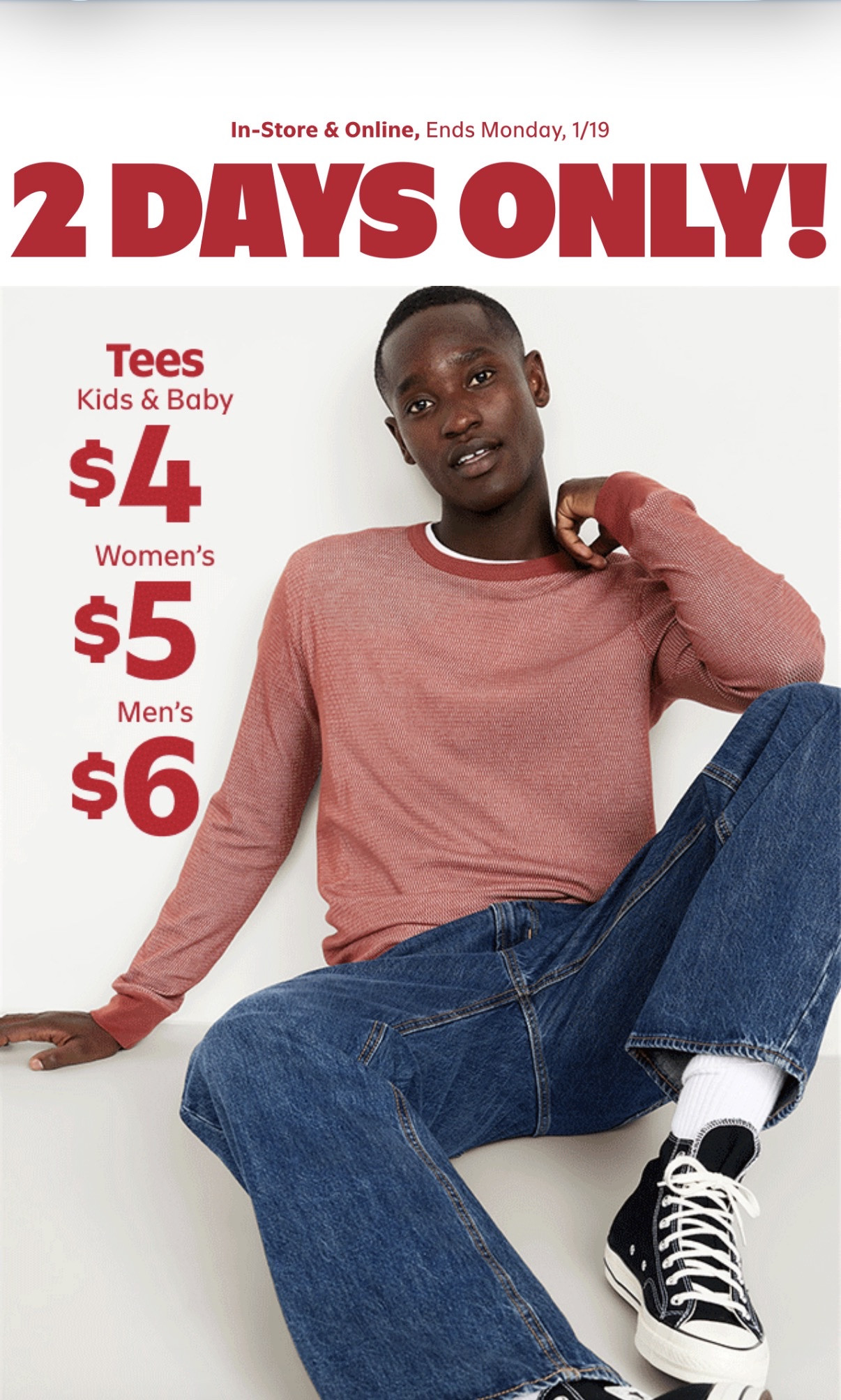 This is your sign to stock up on everyday tees 👕✨
Old Navy is doing $6 men, $5 women, $4 kids — perfect for school, errands, and layering.
All my favorite tee picks are linked on LTK.

#oldnavyfinds #teeessentials #budgetfashion #familybasics #LTKfashion #LTKkids #LTKfinds #LTKsale #shoppinginspo #onlineshopping #ShoppingWithPriiincesss #Atlantamom #AtlantaCreator #Atlantacontentcreators

#LTKSaleAlert #LTKMens #LTKWorkwear