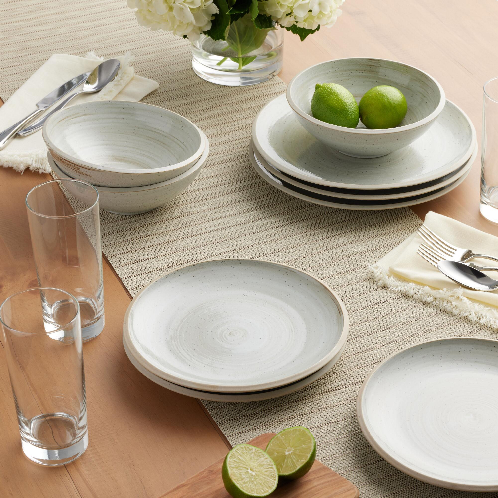 Wren Ivory Speckled Dinnerware Collection | World Market