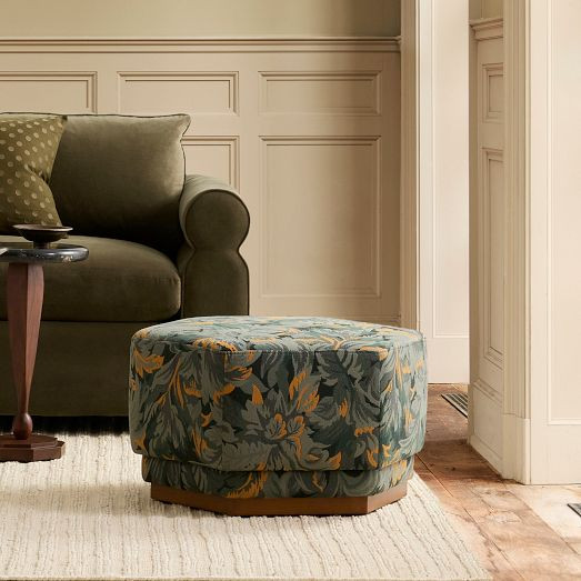 Pierce & Ward Hexagon Ottoman | West Elm (US)