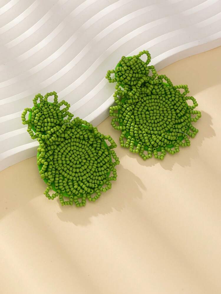 New
     
      Bead Decor Drop Earrings | SHEIN