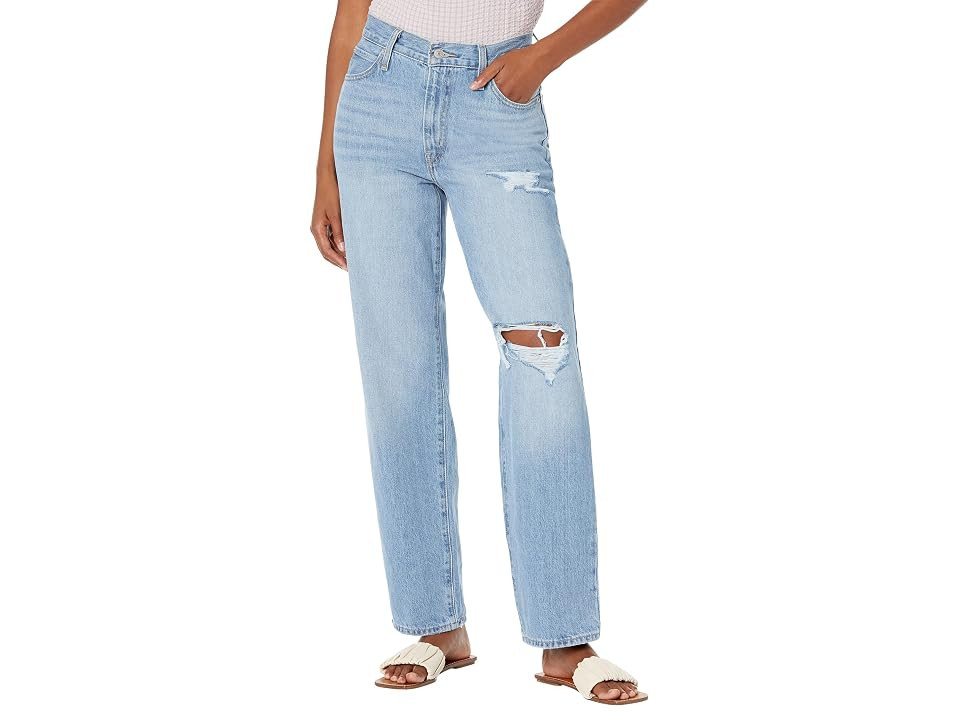 Levi's(r) Womens 94 Baggy Women's Jeans Medium Indigo Destructed : 24 31, Cotton/Denim | Zappos