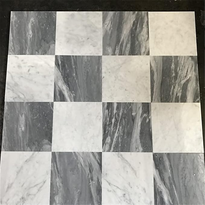 Stone Center Online Bardiglio Gray Marble 12x12 Tile Honed Kitchen Bath Wall Floor Backsplash Sho... | Amazon (US)