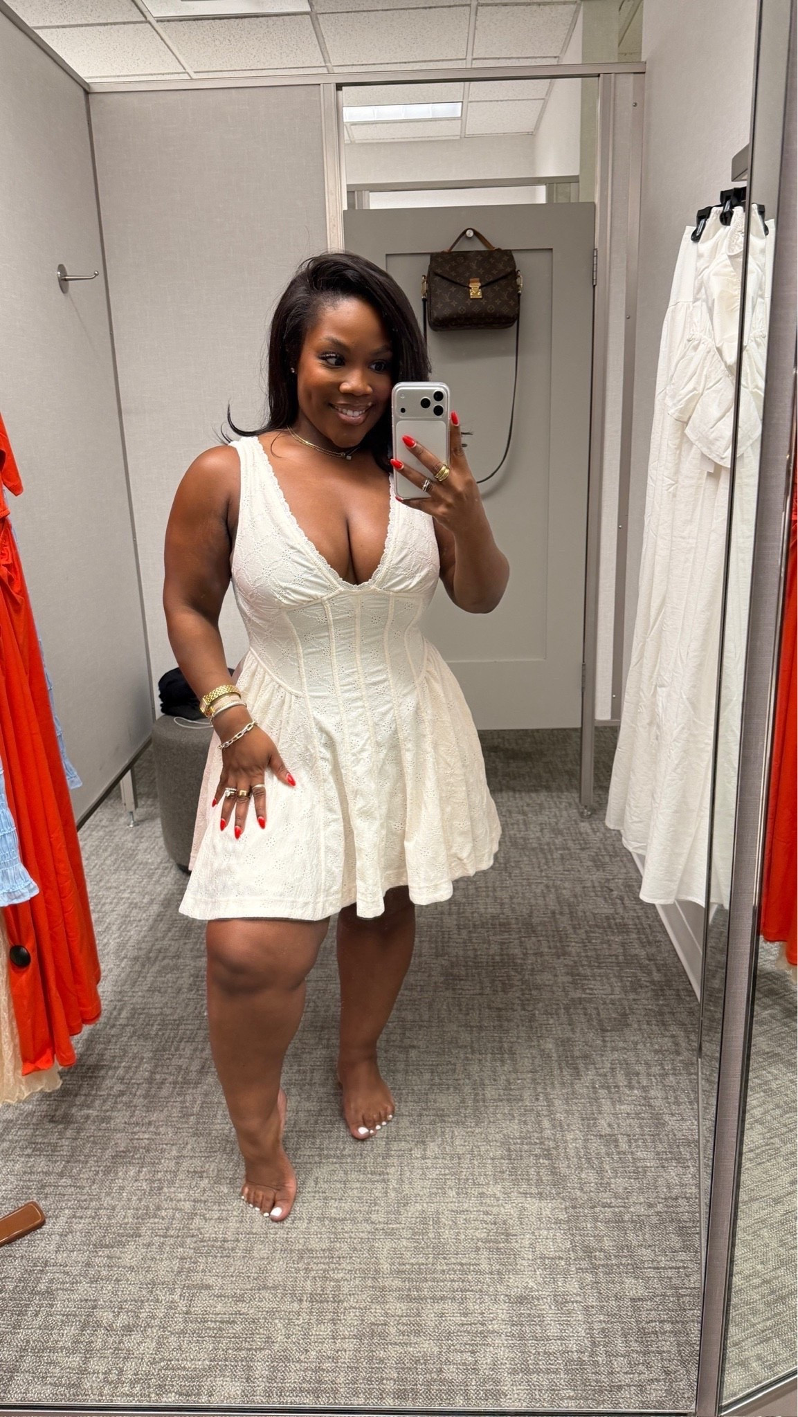 Dainty meets sexyyyyy and it’s 60% off at Nordstrom 🙌🏾 The girls are sitting and the waist is snatched in. Love this little number for summer 🤍

Dress: Size L

Linking the rest of my Nordstrom haul below! 

Summer outfits, vacation outfits, summer dresses, bridal dresses, Emmy Petit

#LTKMidsize #LTKSaleAlert #LTKootd