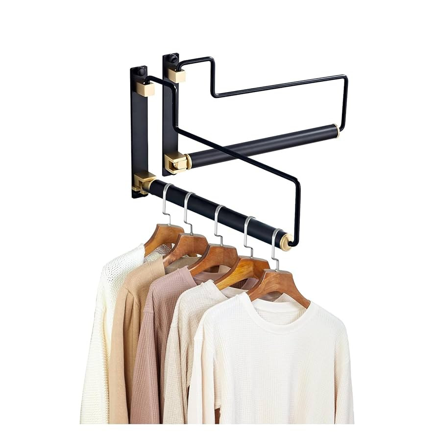 Clothes Drying Rack, Laundry Racks for Drying Clothes, Wall Mounted Swing Arm Clothes Hanger for ... | Amazon (US)
