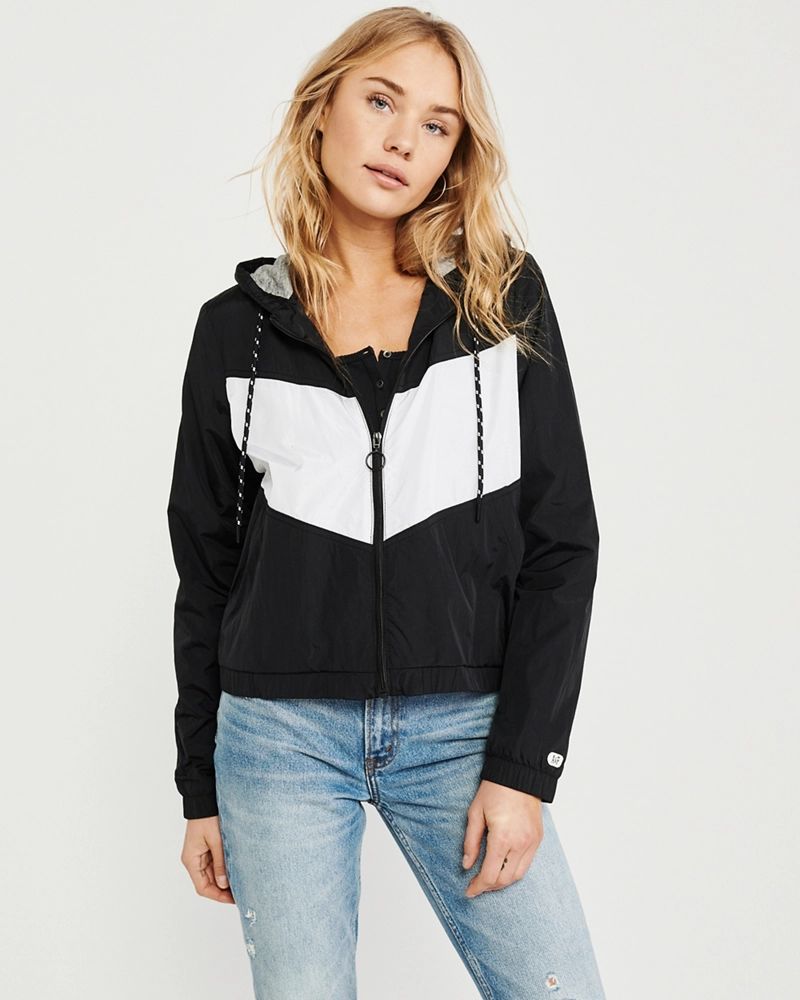 Chevron Windbreaker Jacket | Abercrombie & Fitch US & UK