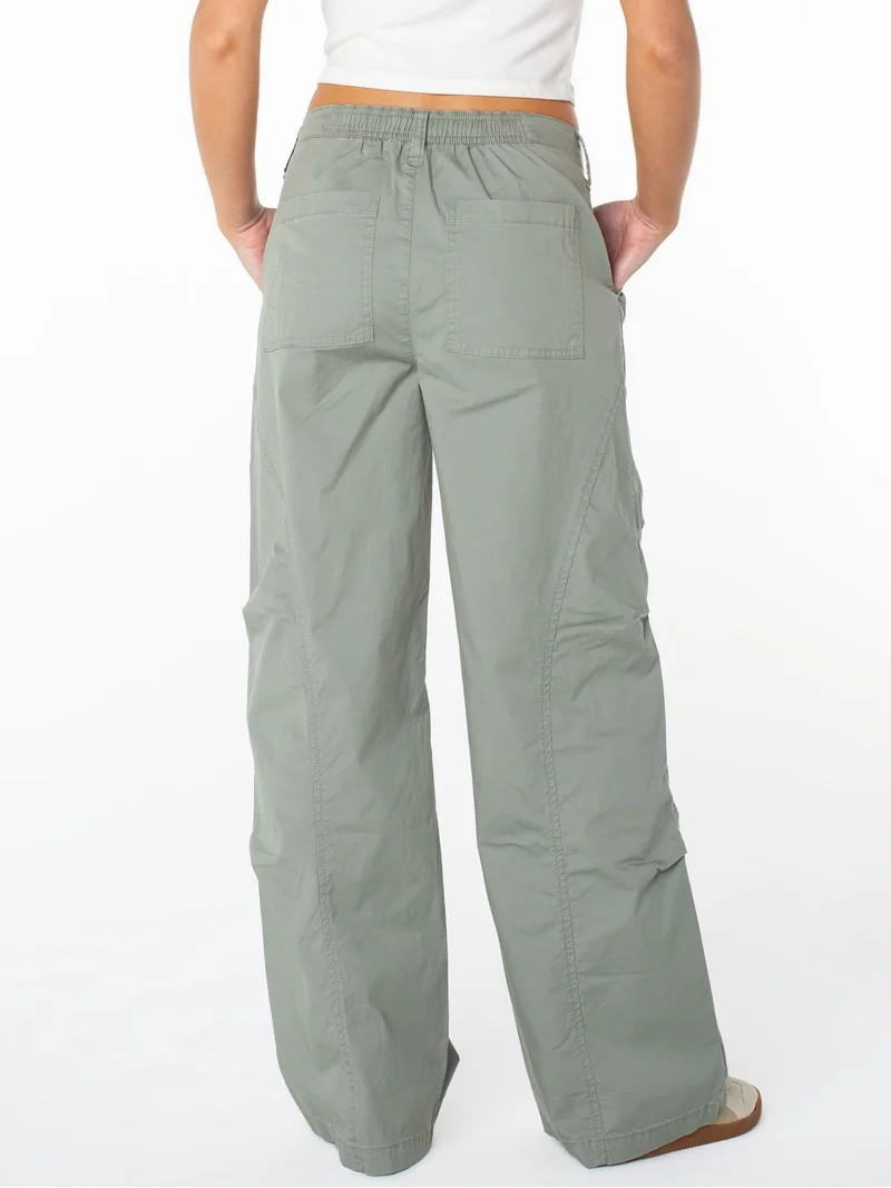 Celebrity Pink Women's and Women's Plus Wide Leg Cargo Pants, Sizes XS-4X | Walmart (US)