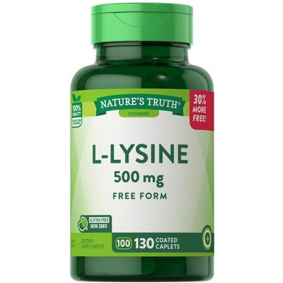 Nature's Truth L Lysine 500mg | 130 Caplets | Target