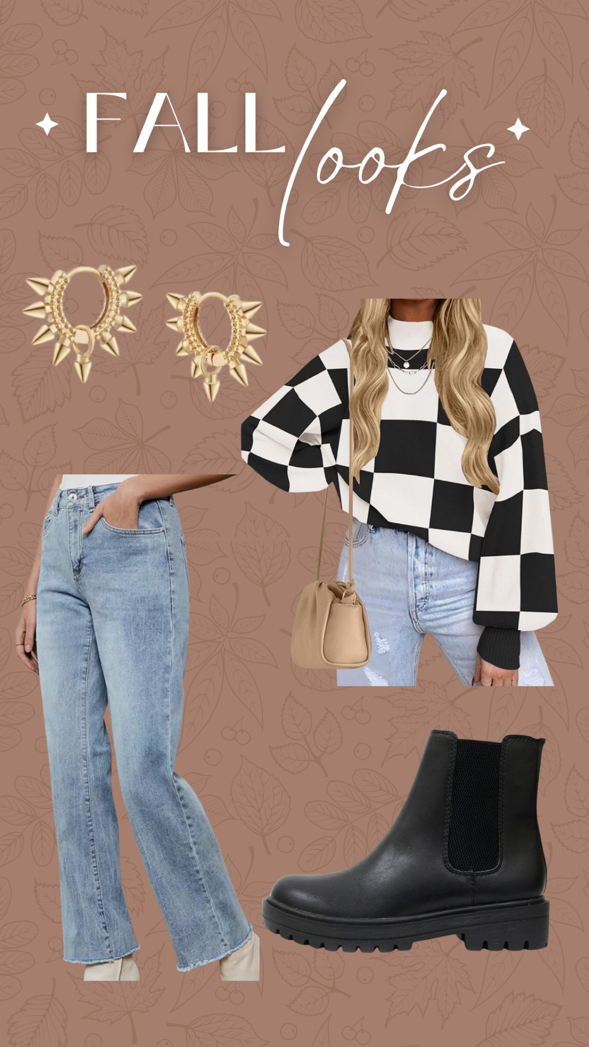 I am so into this checkered look it’s not even funny 😂 also I love pairing an edgy earring with the boot look!!

| Fall Outfit Inspo + Fall Sweaters for Women

#LTKFallSale #LTKSeasonal