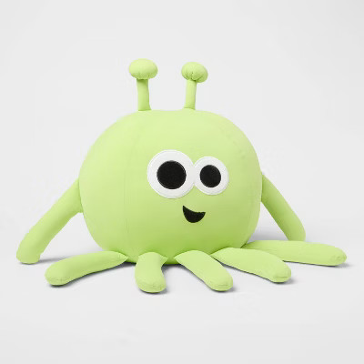 Alien Soothing Weighted Plush Kids' Throw Pillow Green - Pillowfort™ | Target