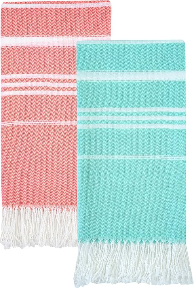 Antfuny 2 Packs Turkish Beach Towels Quick Dry Sand Free Oversized Bath Pool Swim Towel Extra Lar... | Amazon (US)