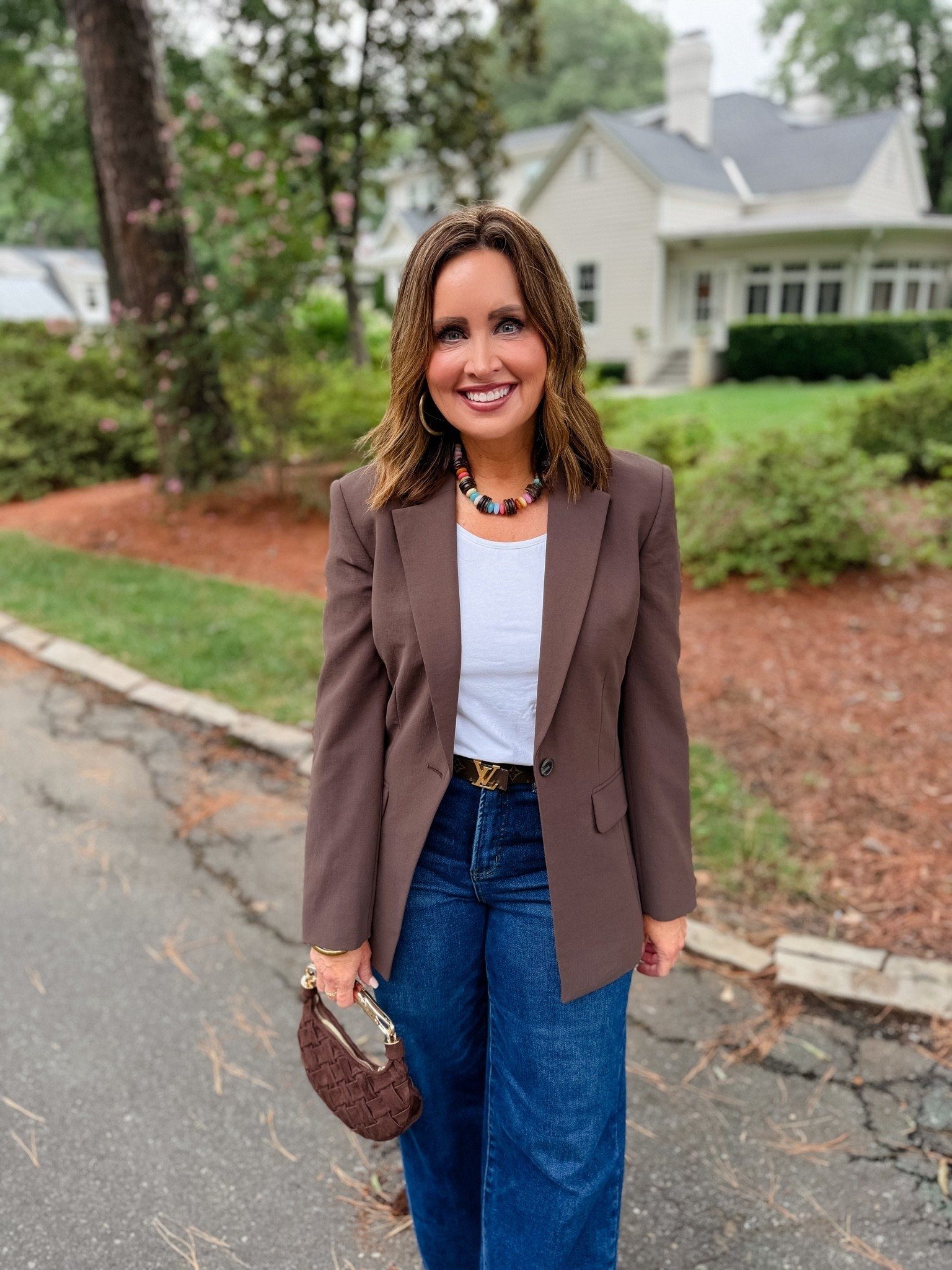 Nordstrom anniversary sale outfit 
I sized up in the blazer ￼

#LTKgrwm #LTKOver40 #LTKSaleAlert