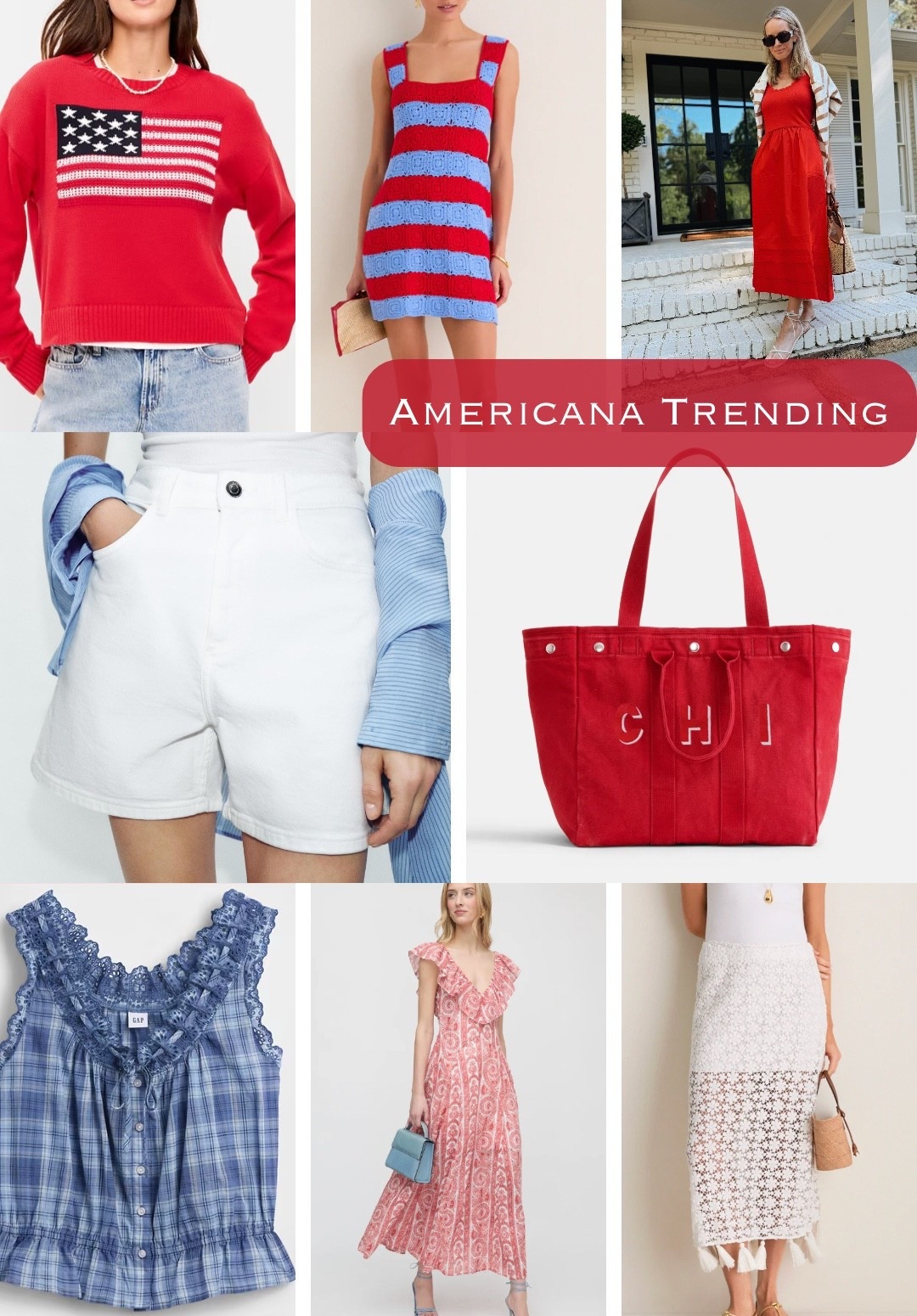The cutest red, white, and blue pieces!!