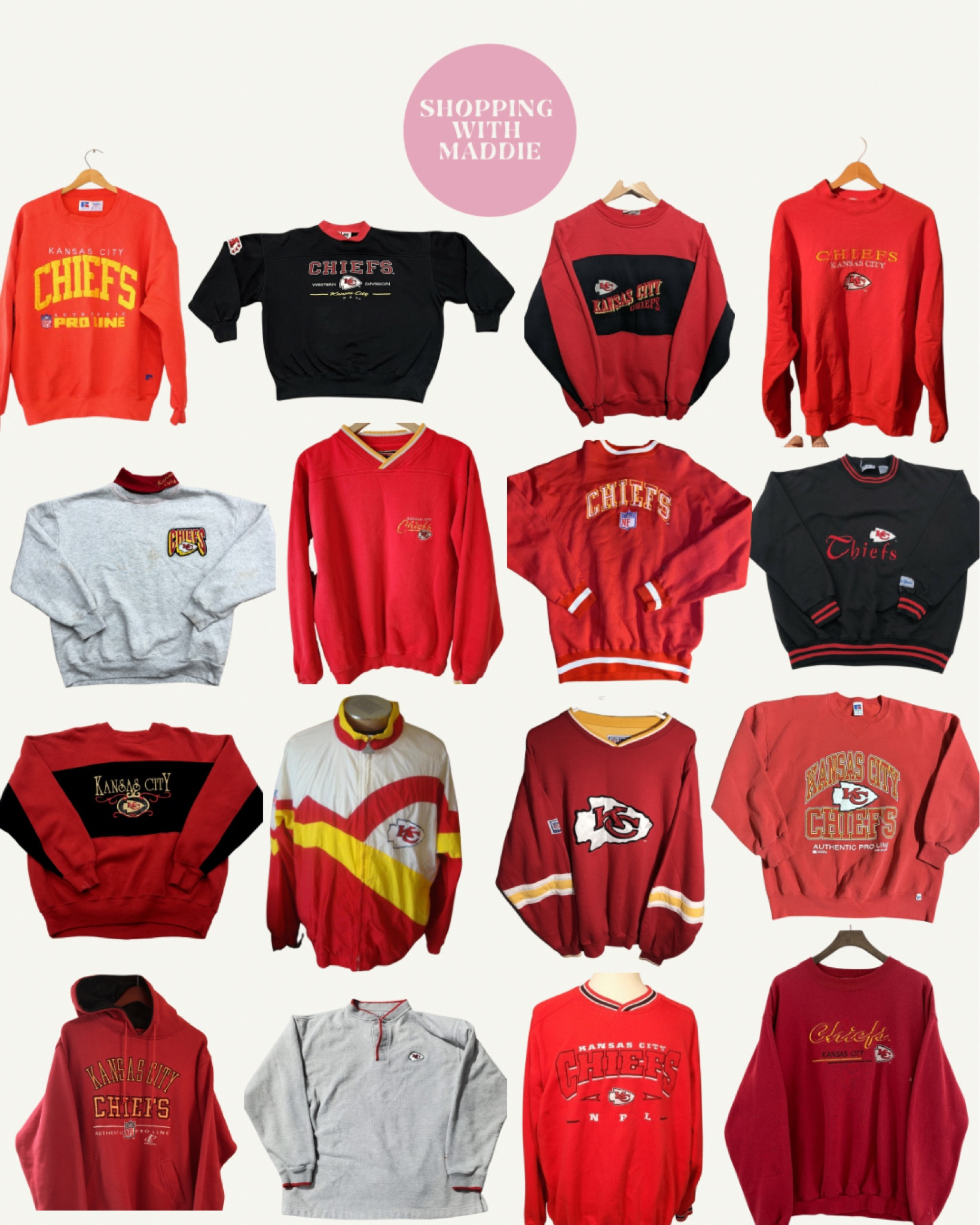 Vintage Chiefs sweatshirts 

#LTKsalealert #LTKunder100 #LTKunder50