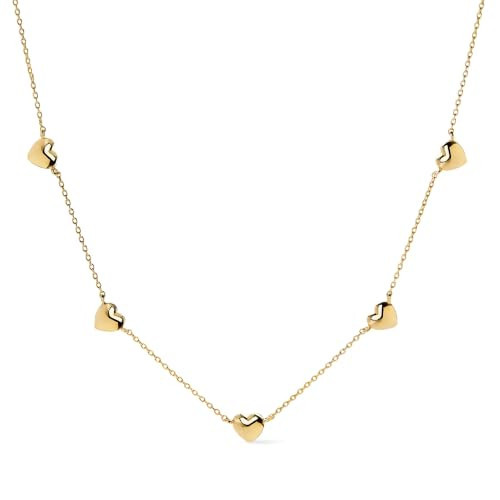 Ana Luisa Jewelry 14K Gold Plated Heart Chain Necklaces for Women | Amazon (US)