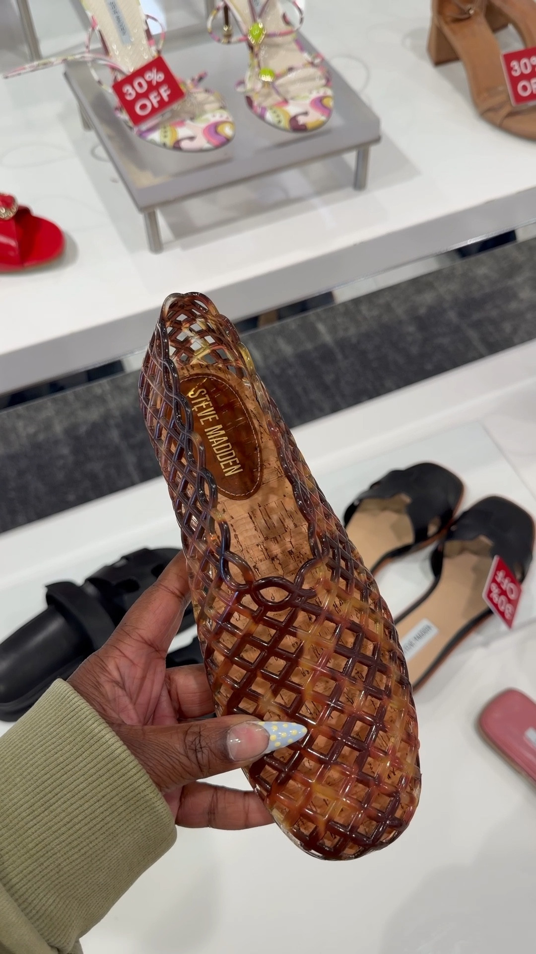 @Steve Madden US always come through with the cute shoes. How about these jellies?! @Macys #macyssale #springfashion #springfootwear

#LTKgrwm #LTKootd #LTKSaleAlert
