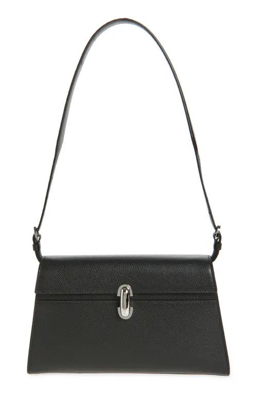 SAVETTE Symmetry Leather Shoulder Bag in Black at Nordstrom | Nordstrom