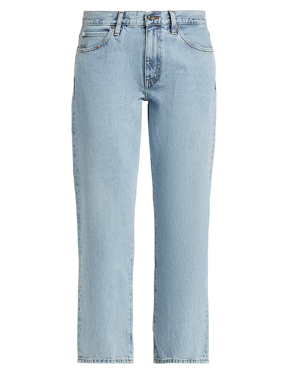 Women's The Hang Mid-Rise Cropped Straight-Leg Jeans - Johanna - Size 28 | Saks Fifth Avenue