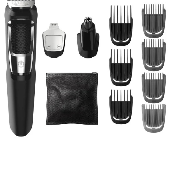 Philips Norelco Multigroom 3000, MG3750/60, 13 attachments for beard, face, nose, and ear hair tr... | Walmart (US)