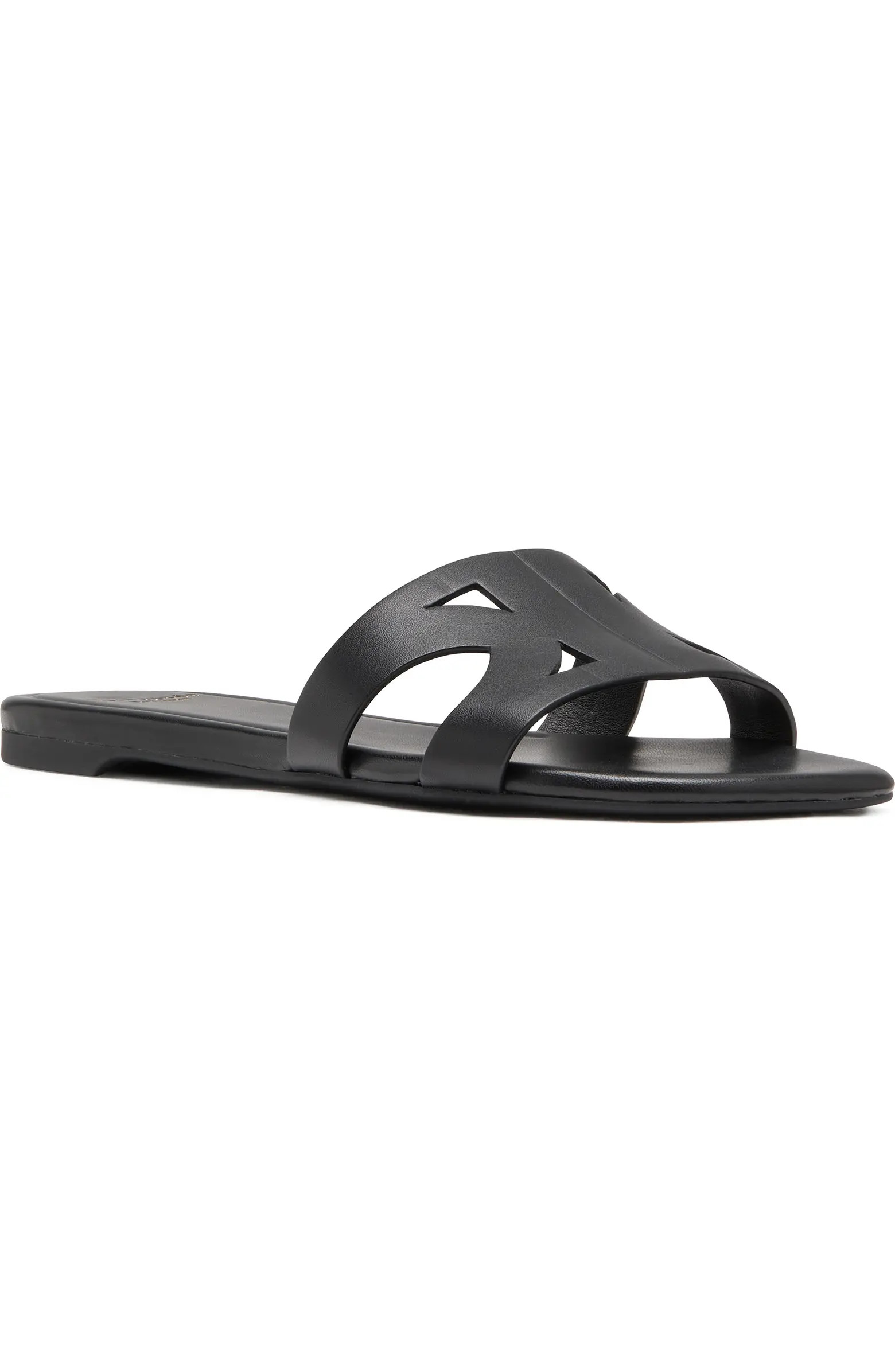 duo smooth leather slide sandal (Women) | Nordstrom