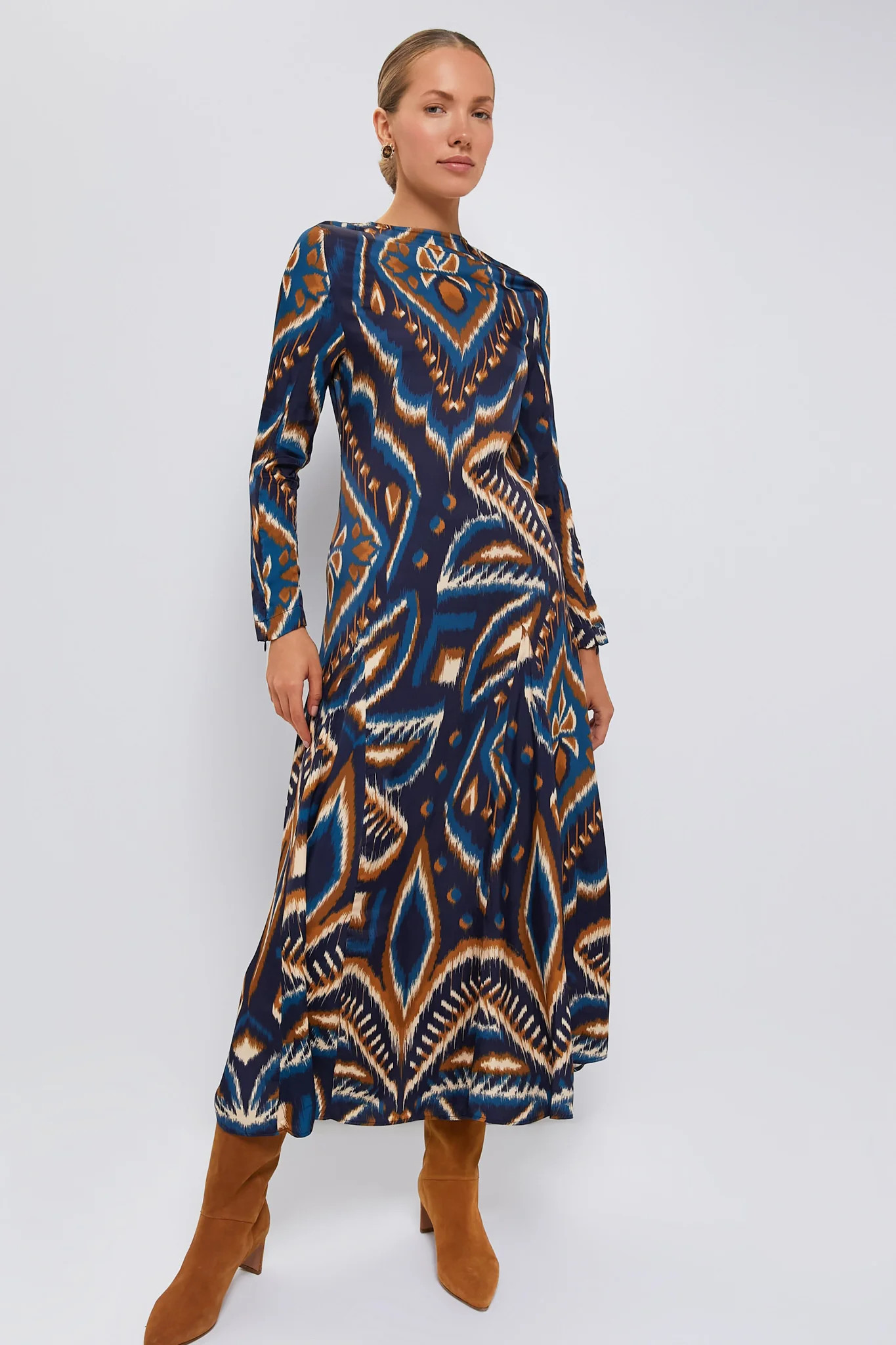 Pineapple Ikat Blue Maxi Dress | Tuckernuck (US)