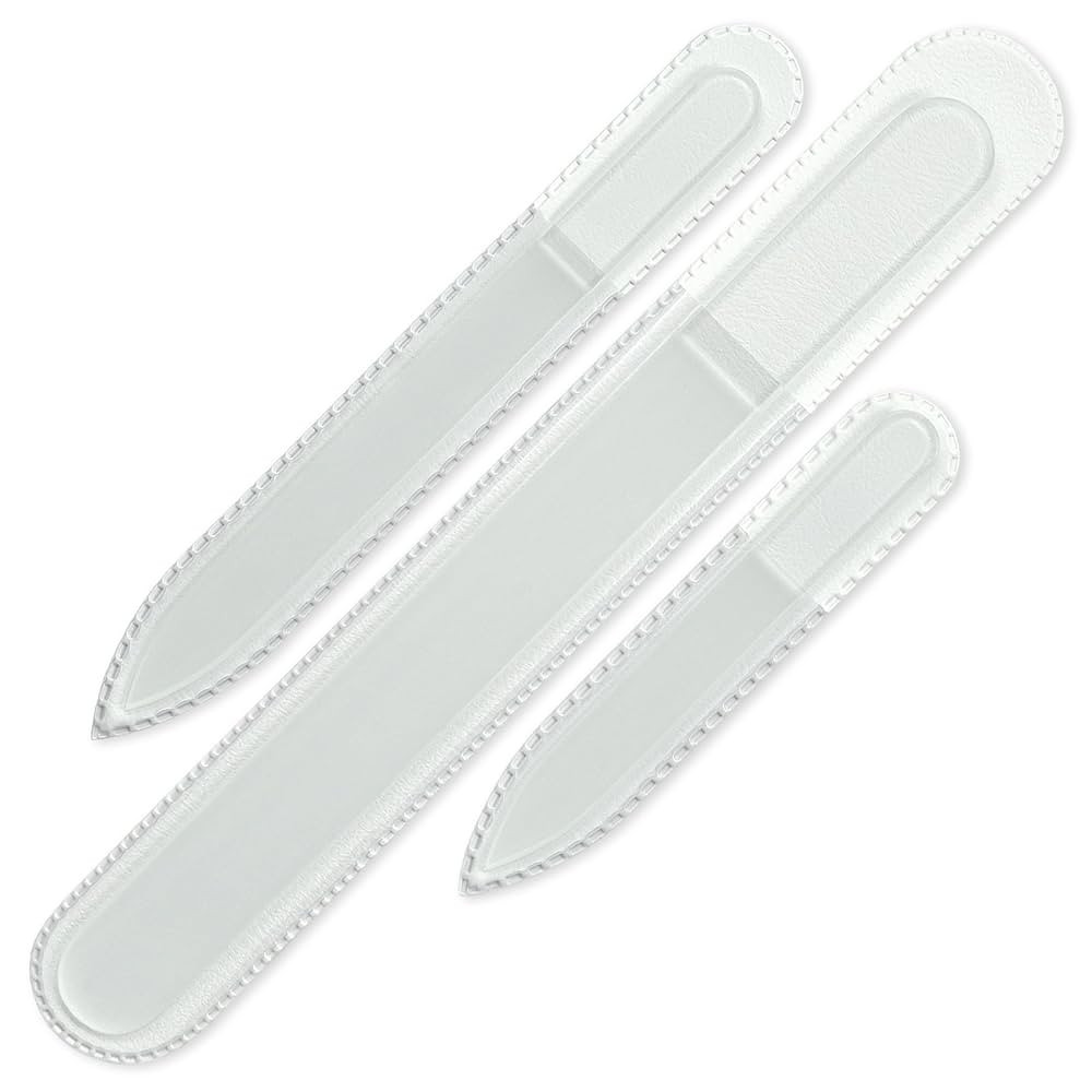 Mont Bleu Professional Set of 3 Czech Glass Nail Files - Genuine Czech Tempered Glass - Handmade ... | Amazon (US)