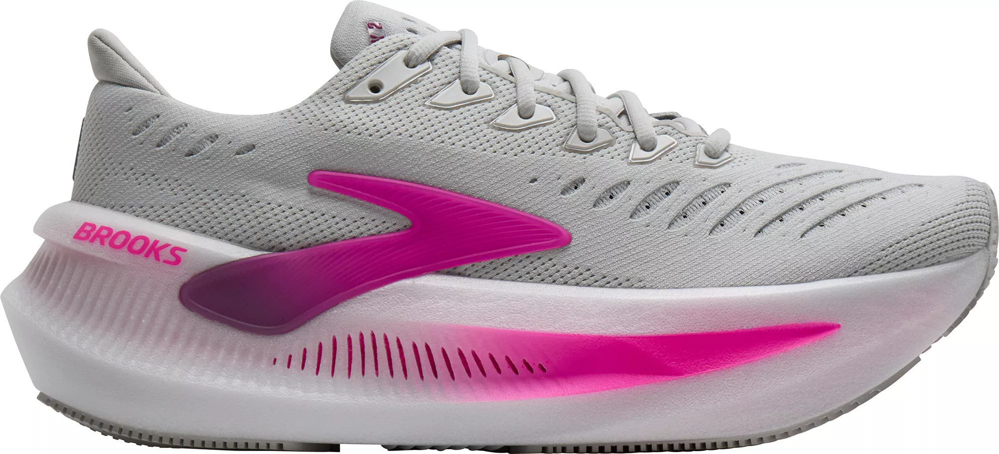 Brooks Women's Glycerin Max 2 Running Shoes, Size 8.5, Light Gray/Pink | DICK'S Sporting Goods
