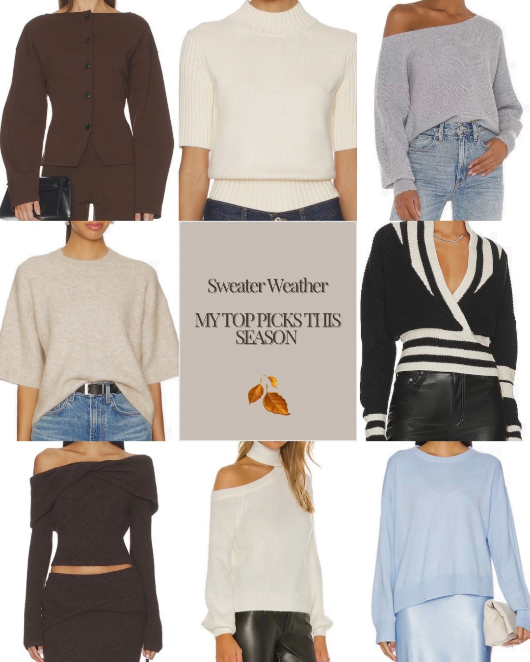 Sweater Weather ☁️
My top picks this season — cozy, chic, and timeless knits that elevate every look. From soft neutrals to classic stripes, each piece is perfect for layering and staying stylish all season long.
Shop my fall must-haves below 🤎

fall sweaters, cozy knits, capsule wardrobe, fall fashion finds, neutral style, soft cashmere, chic fall outfits, timeless basics, LTK fall edit, sweater weather picks


#LTKOver40 #LTKSeasonal #LTKU