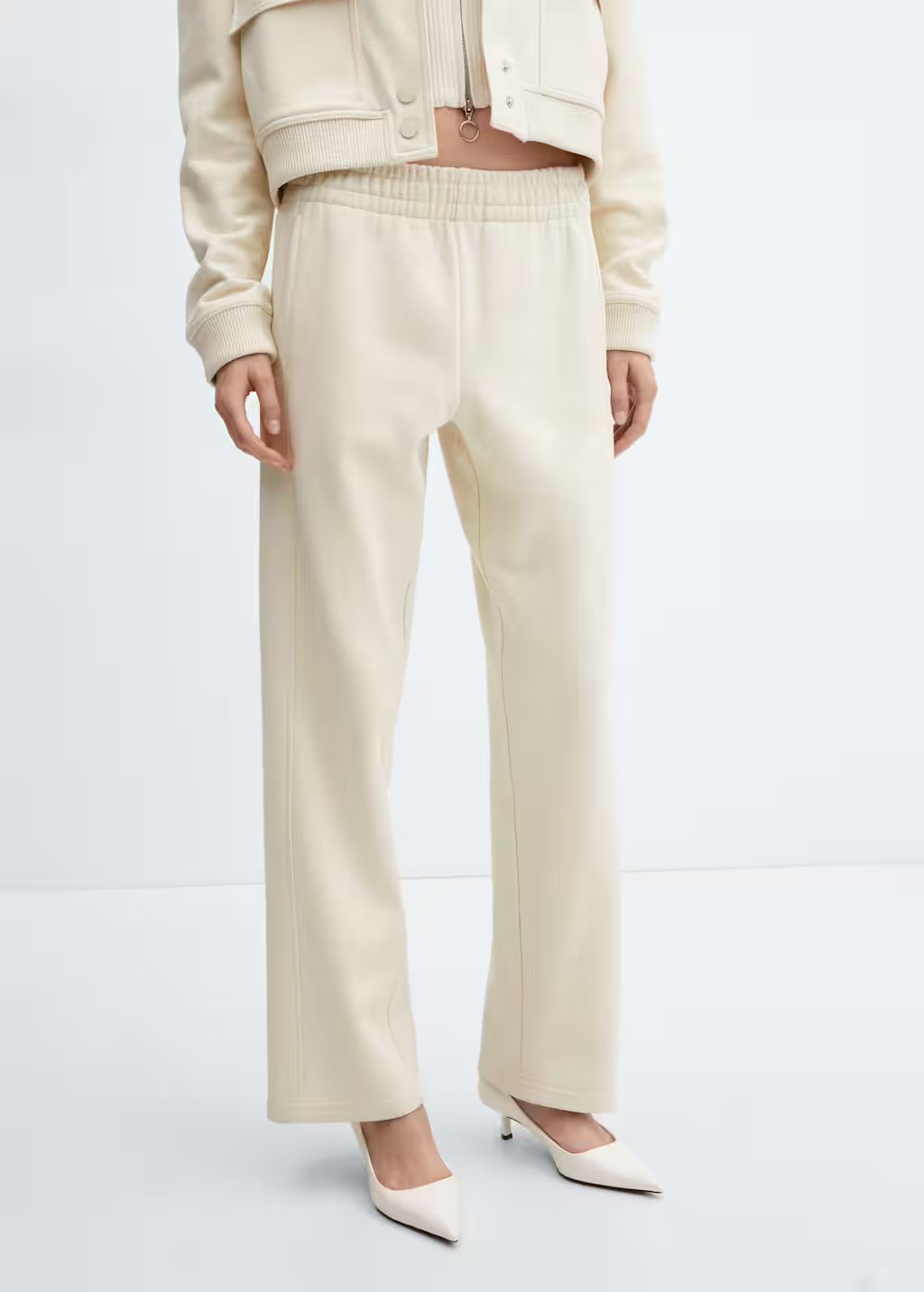 Cotton jogger-style trousers -  Women | Mango USA | MANGO (US)