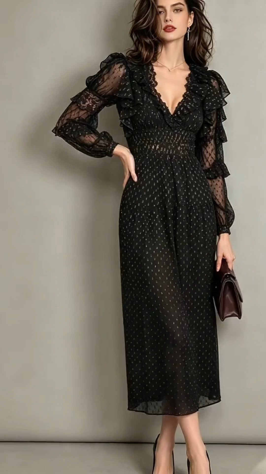 Fall Black Lace Midi Dress | Date‑Night Outfit Idea

#BlackLaceDress #FallDateNightOutfit #MidiDress #FallWardrobe #ElegantDresses 

 #LTKootd #LTKOver40 #LTKWedding