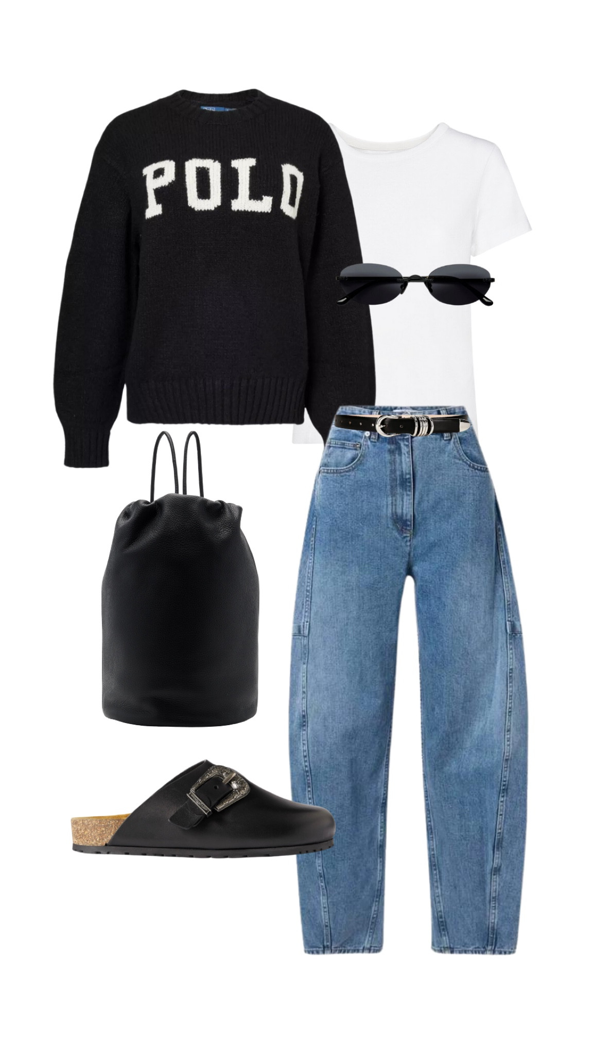 Shop this fall outfit! These jeans are a new arrival and look really cute styled with an oversized sweater and trendy belt. These sunglasses are one of my new favorites!

#LTKSeasonal #LTKStyleTip