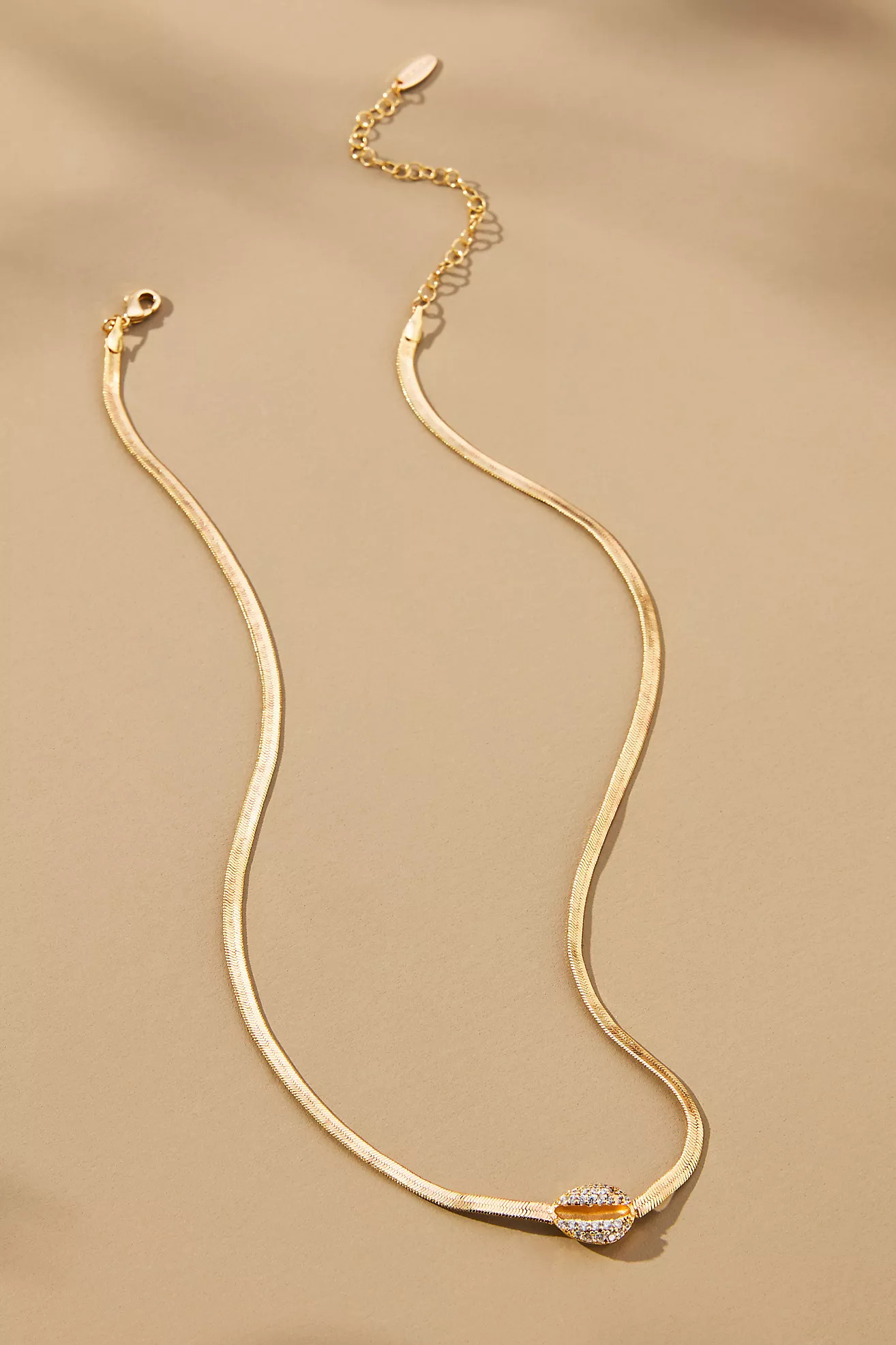 Herringbone Cowrie Shell Necklace | Anthropologie (US)