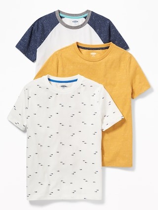 Softest Crew-Neck Tee 3-Pack for Boys | Old Navy US