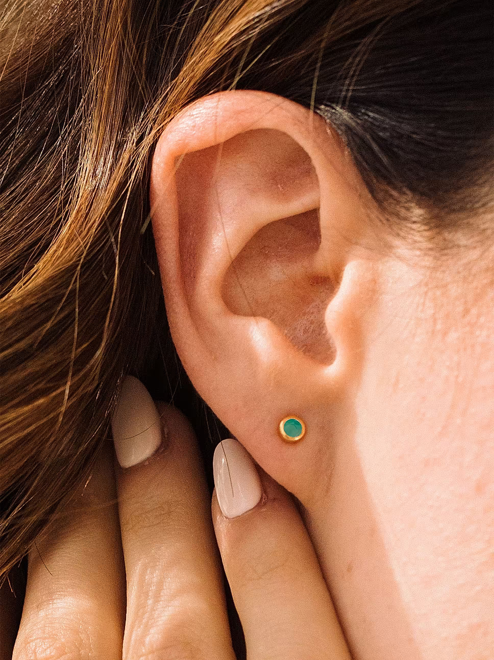 Sage 14K-Yellow-Gold Vermeil & Cubic Zirconia Stud Earrings | Saks Fifth Avenue (UK)