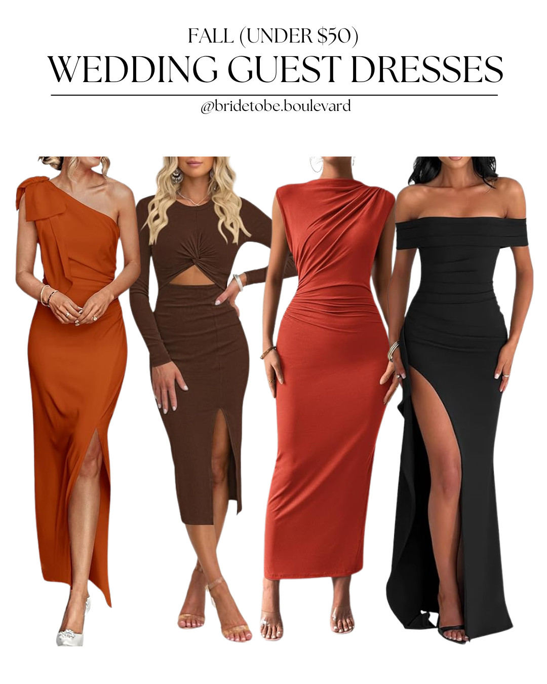 🍁 Fall Wedding Guest Dresses Under $50 🍁 Rich tones and satin finishes—these affordable dresses are perfect for autumn weddings! Look effortlessly elegant for less. Shop now! 🍂 #FallWeddingStyle #BudgetChic #WeddingGuestLooks #LTKUnder50 

 #LTKParties #LTKFindsUnder50 #LTKWedding