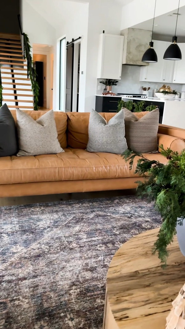 Holiday living room inspiration featuring cozy yet elevated home decor.