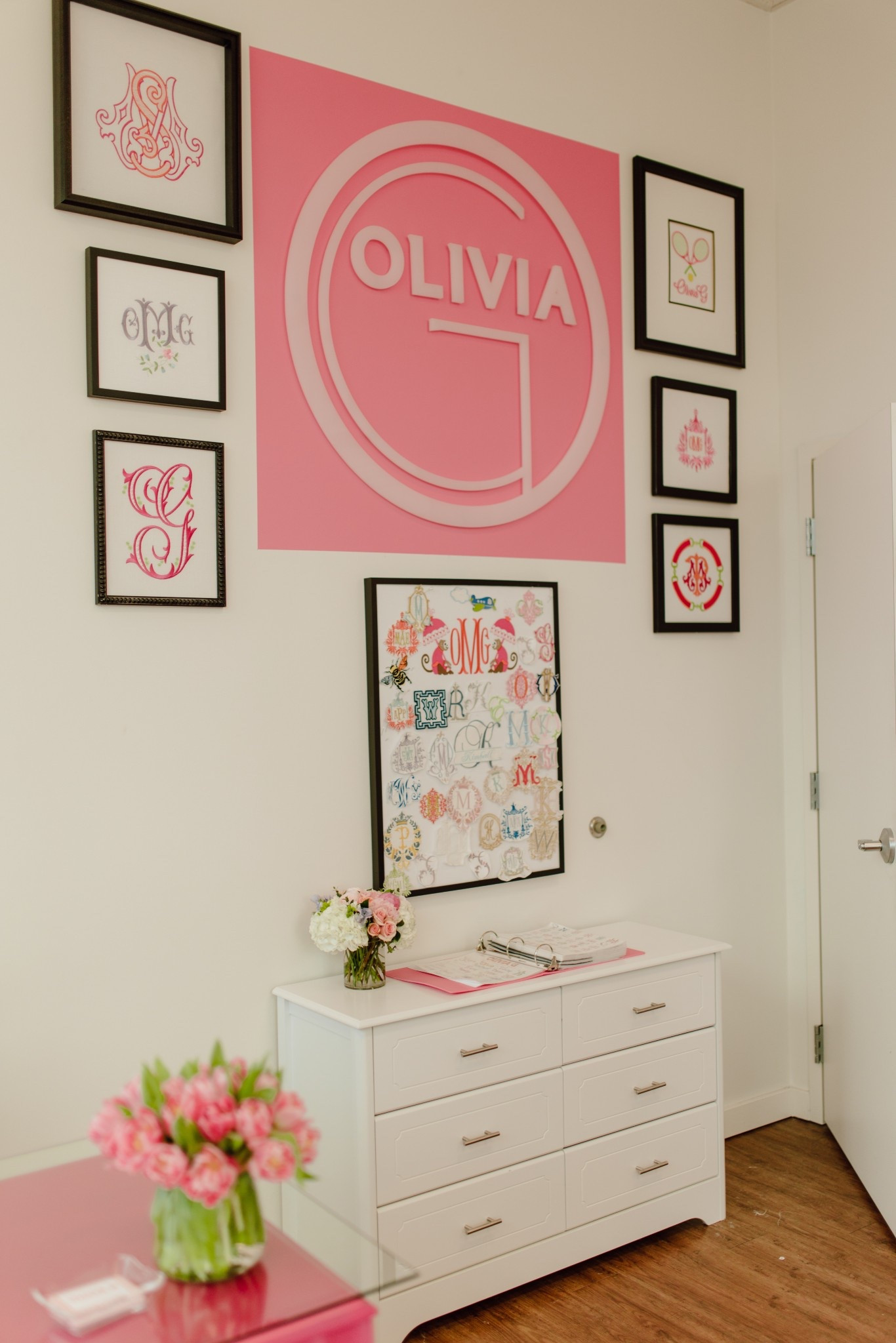 The prettiest little setup for all things monogramming! ✨ This dresser is a storage dream—perfect for organizing supplies while keeping everything looking chic and tidy. 


#LTKHome #LTKStyleTip