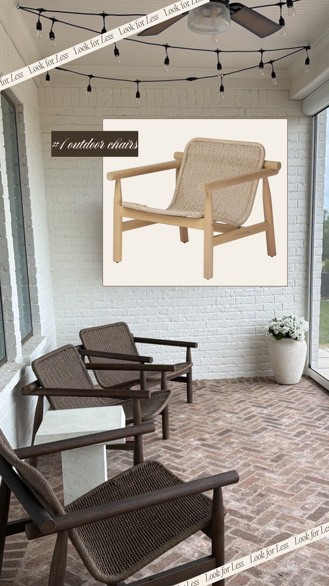 Found these outdoors chairs that are so similar to the ones I got off Facebook marketplace & for fraction of the price🤎

#LTKHome #LTKSaleAlert