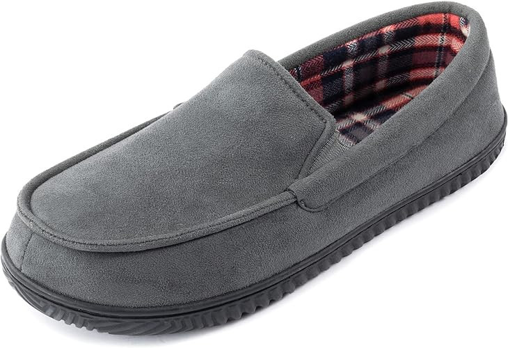 RockDove Men's Alexander Flannel Lined Loafer Slipper | Amazon (US)