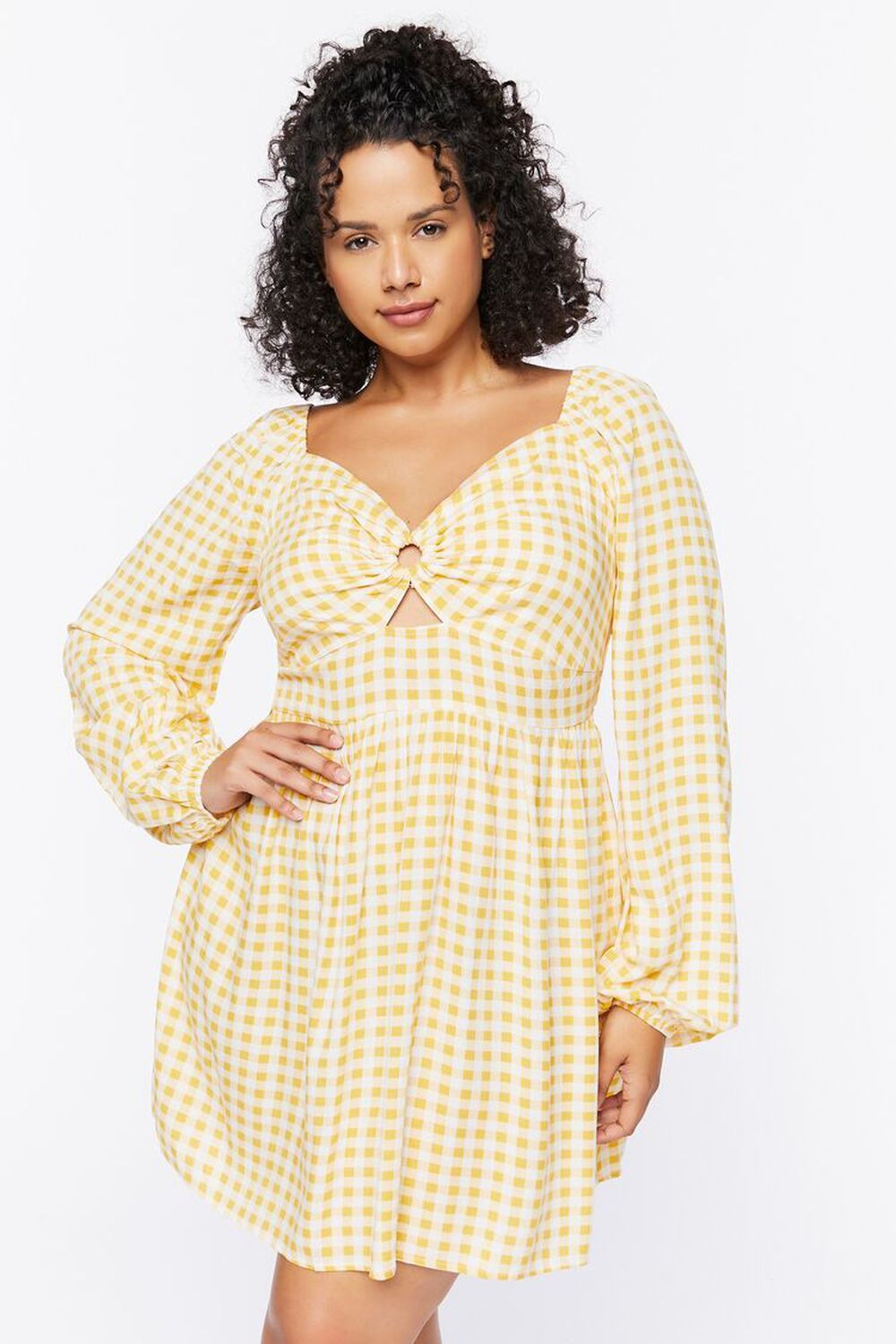 Plus Size Gingham Mini Dress | Forever 21 (US)