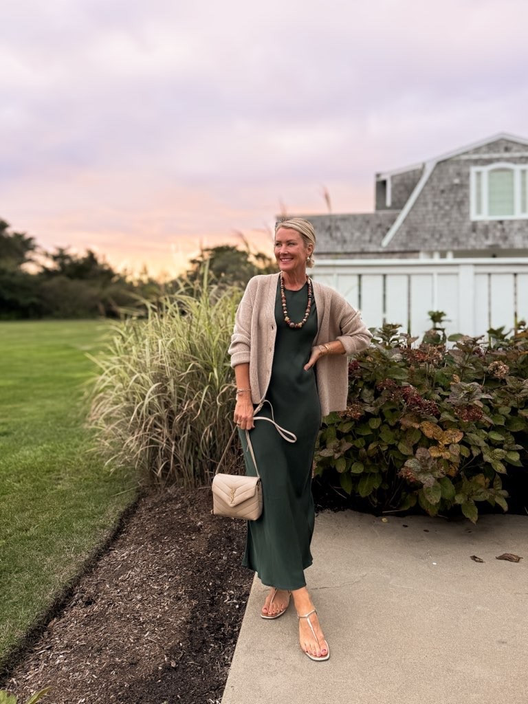Night out in Martha’s Vineyard 
This satin dress packs like a dream & is actually machine washable! I’m in a small 

#LTKTravel #LTKStyleTip #LTKOver40