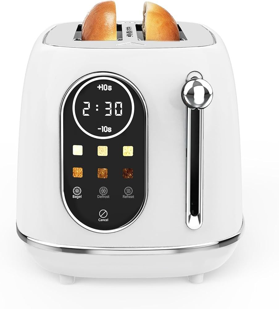 Keenstone Toaster Touch Control, Retro Toaster with Touchscreen, Stainless Steel 2 Slice Toaster ... | Amazon (US)