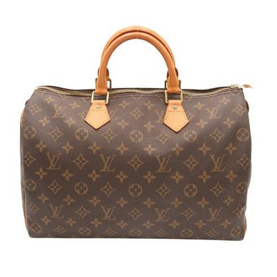 Authentic Louis Vuitton M41524 Speedy 35 Brown Monogram Handbag Serial SP1927 | eBay US