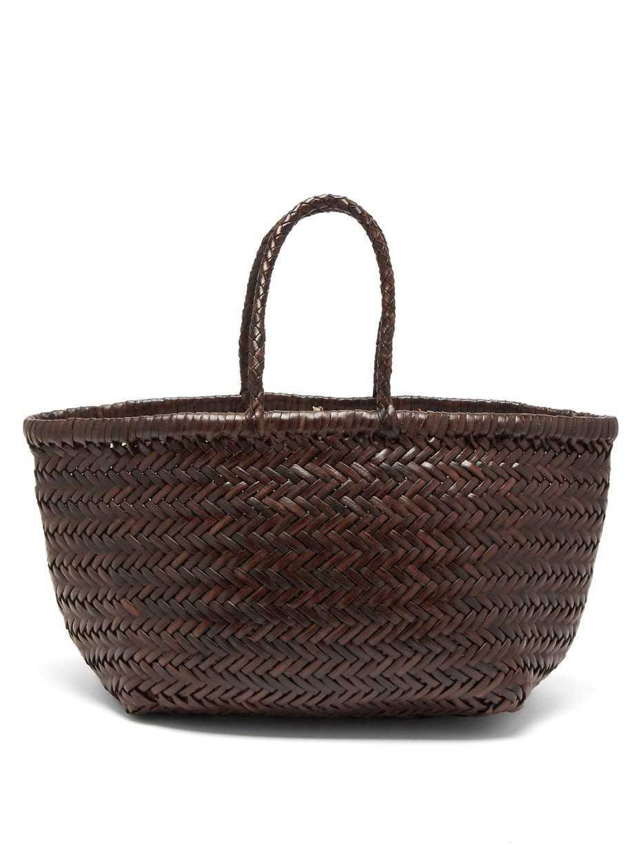 Triple Jump small woven-leather basket bag | Dragon Diffusion | Matches (UK)