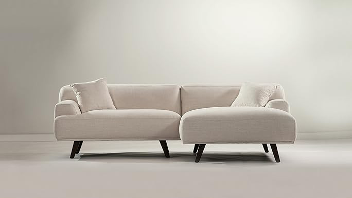 POLY & BARK Mineta Left-Facing Sectional Sofa, Birch White | Amazon (US)