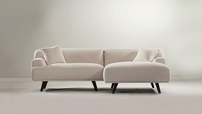 POLY & BARK Mineta Left-Facing Sectional Sofa, Birch White | Amazon (US)