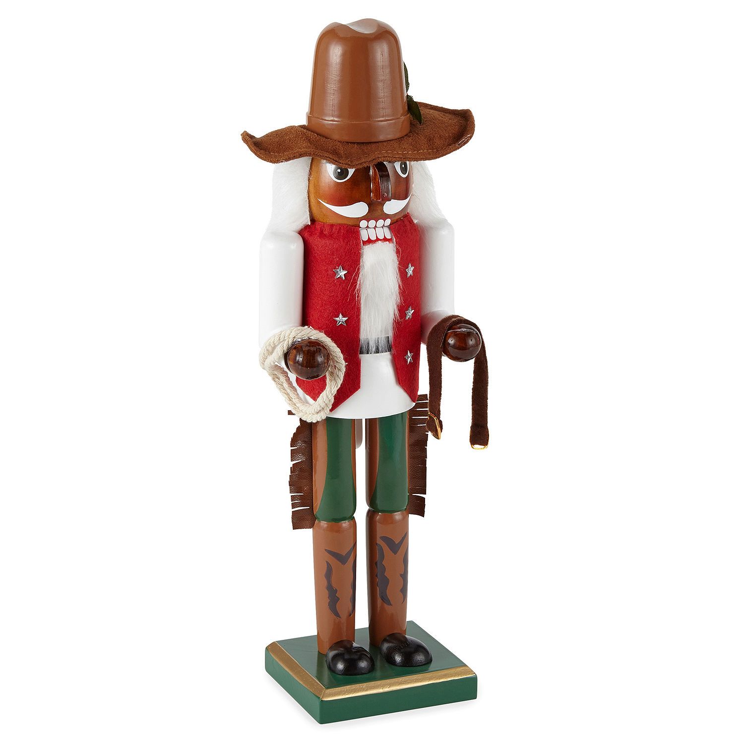 North Pole Trading Co. 14" African American Cowboy Christmas Nutcracker | JCPenney