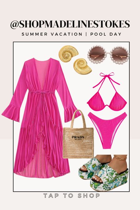 Colorful summer | poolside outfit 

#LTKtravel #LTKshoecrush #LTKswim