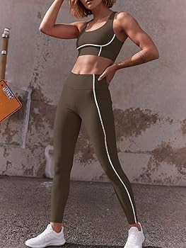 Comfortable Support: The scoop neck sports bra in this set provides reliable support during activ... | Amazon (US)